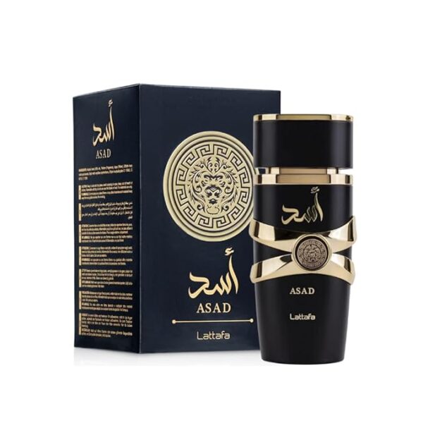 Lattafa Perfumes Asad for Unisex Eau de Parfum Spray, 3.4 Ounce